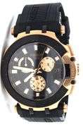 Tissot T race chronograph black and rose PVD black dial watch