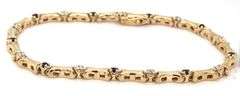Tasteful 14K YG Sapphire and Diamond Bracelet