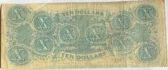 $10 CSA Note April 6 1863 Note