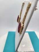 Ruby & Diamond Dangle Earrings