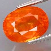 Incredible 4.24ct UNTREATED top Mandarin Garnet