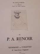 Very collectable remarkable limited edition Pierre-Auguste Renoir signed in the stone.
