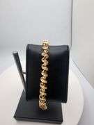 14KT Gold Ruby and Diamond Tennis Bracelet