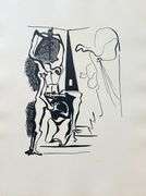 Rare Pablo Picasso Woodcut Circa 1955 Out of Only 100