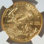 Flawless 1999 $10 American Gold Eagle coin. NGC MS70