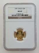 1991 $5 Gold Eagle, NGC MS69
