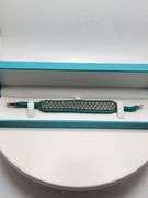 New! +10 ctw all natural diamond  weaved on fabric bracelet