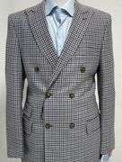 Phenomenal Slim Fit Window Pane Suit, Made In Italy