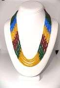 Natual Ruby , Emerald and Cornflower Blue and Yellow Sapphire 5 Necklace