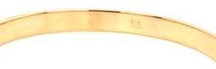 14kt Yellow gold love style bangle bracelet
