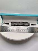 New! +10 ctw all natural amethyst and diamond weaved on fabric bracelet