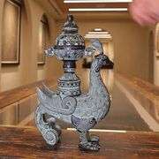 Mythical Phoenix Bronze-Style Incense Burner