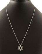 New 0.76ctw Diamond Star of David Pendant Necklace in 14K