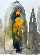 Highly Collectible and Rare Salvador Dali Original Lithograph from the 'Biblia Sacra' Suite