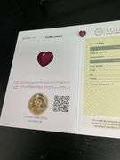 CERTIFIED NATURAL RUBY 2.57 CARAT HEART SHAPE.