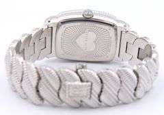 Judith Ripka Blue Mother of Pearl Rectangle Dial Watch