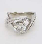 Authentic, Certified Solasfera Diamond set in a Mark Schneider Ring