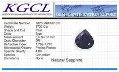 Huge Museum Size Certified 1730 Ct Museum Size Blue Sapphire