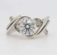 Authentic, Certified Solasfera Diamond set in a Mark Schneider Ring