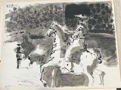 Pablo Picasso Toro "Bullfighter" Lithograph from 1960 Portfolio
