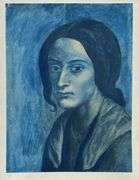 Original Lithograph from Picasso Les Bleus de Barcelona Picasso 1963 Portfolio