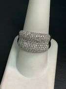 CERTIFIED 14K WHITE GOLD DIAMOND BAND/ RING