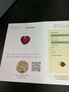 CERTIFIED NATURAL RUBY 2.34 CARAT HEART SHAPE.