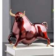 Colorful Copper Bull Handcrafted Metal Bull