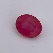 CERTIFIED NATURAL RUBY 3.31 CARAT OVAL SHAPED.