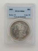 1883 Morgan Silver Dollar, PCGS MS64