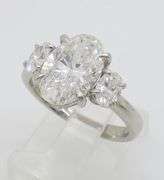 Classic Three Stone Diamond Ring Featuring 3.64CTW of Diamonds