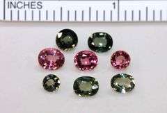 Jewel-tone Natural Tourmaline - Lot of 8
