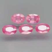 Real! Collectors 4.61ct 5 piece pink Sapphire set!