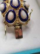 Extremely rare and collectable Art Deco 18KT Gold & Enamel Italian Bracelet