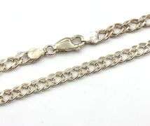 925 Sterling silver double link chain necklace