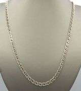 925 Sterling silver double link chain necklace