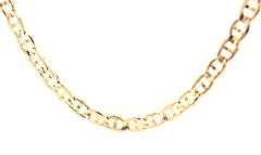 14kt Yellow gold Marine link chain necklace