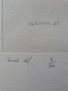 Investment! Very collectable remarkable limited edition Pierre-Auguste Renoir signed in the stone.