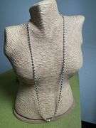 Italian 925 Sterling Silver 3mm Diamond Cut Rice Oval Bead Chain 24" Necklace Italy