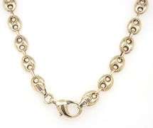 14kt Yellow gold Puff Gucci link chain necklace
