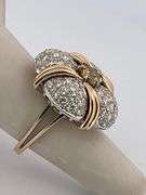 CERTIFIED 18K WHITE AND ROSE GOLD DIAMOND RING