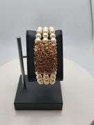 Very collectable and rare Stunning south sea pearl, Topaz and Diamond Bracelet