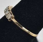 Vintage 14K Yellow Gold Diamond Ring
