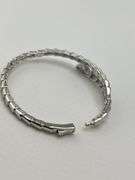 925 Sterling Silver Serpenti Style Snake Bangle