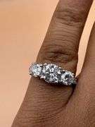 Timeless Platinum Three Stone Engagement Ring of 2.18 Ct