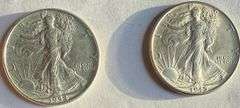 1944 1945 BU Walking Liberty Halves