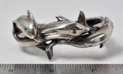 Dolphin Cuff Bracelet in Sterling Silver