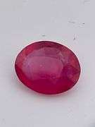 CERTIFIED NATURAL RUBY 2.55 CARAT OVAL SHAPED.