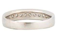 Gents 0.40ctw Round Diamond Channel Set Band Ring in 14K