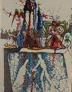 Original plate Signed Salvador Dalí Lithograph from the Romeo & Juliet Rizzoli Edition, Milan 1975